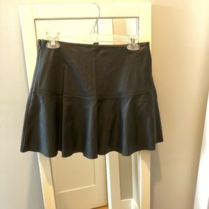 Faux leather mini skirt
